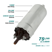 >75l/h @2.5bar In-line Fuel Pump