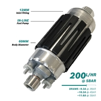 >200l/h @5bar In-line Fuel Pump