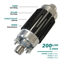 0 580 464 203 Bosch high flow 200l/h in-tank fuel pump suitable for  motorsport, Bosch 203