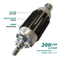 >200l/h @8bar In-line Fuel Pump