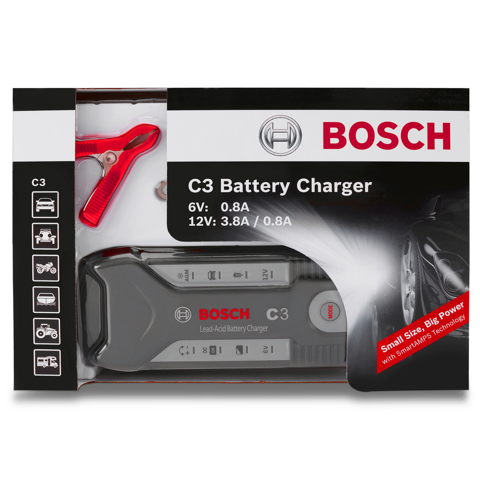 Chargeur de batterie BOSCH C3 - ref. 0 189 999 03M au meilleur prix - Oscaro