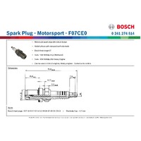 Spark Plug - Motorsport - F07CE0