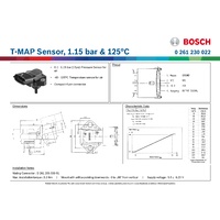 T-MAP Sensor, 1.15 bar & 125 deg C