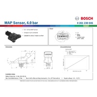 MAP Sensor, 4.0 bar