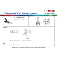 1050cc/min HDEV5.2 Direct Injector