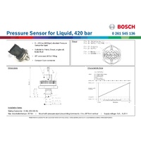 Pressure Sensor for Liquid, 420 bar
