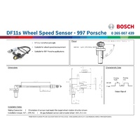 DF11s Wheel Speed Sensor - 997 Porsche