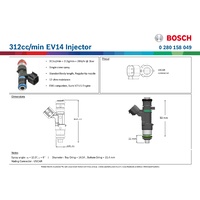312cc/min EV14 Injector