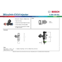 381cc/min EV14 Injector