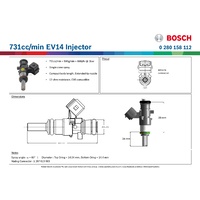 731cc/min EV14 Injector
