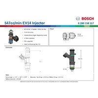 547cc/min EV14 Injector