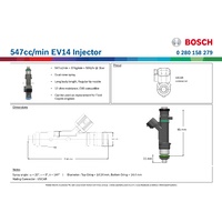 547cc/min EV14 Injector