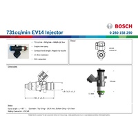 731cc/min EV14 Injector