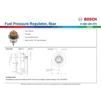 Fuel Pressure Regulator, 4bar