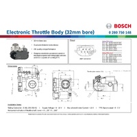 Electronic Throttle Body (32mm bore)