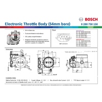 Electronic Throttle Body (54mm bore)