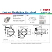 Electronic Throttle Body (82mm bore)