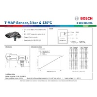 T-MAP Sensor, 3 bar & 130 deg C