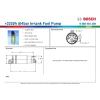 >225l/h @4bar In-tank Fuel Pump