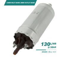 >130l/h @3bar In-line Fuel Pump